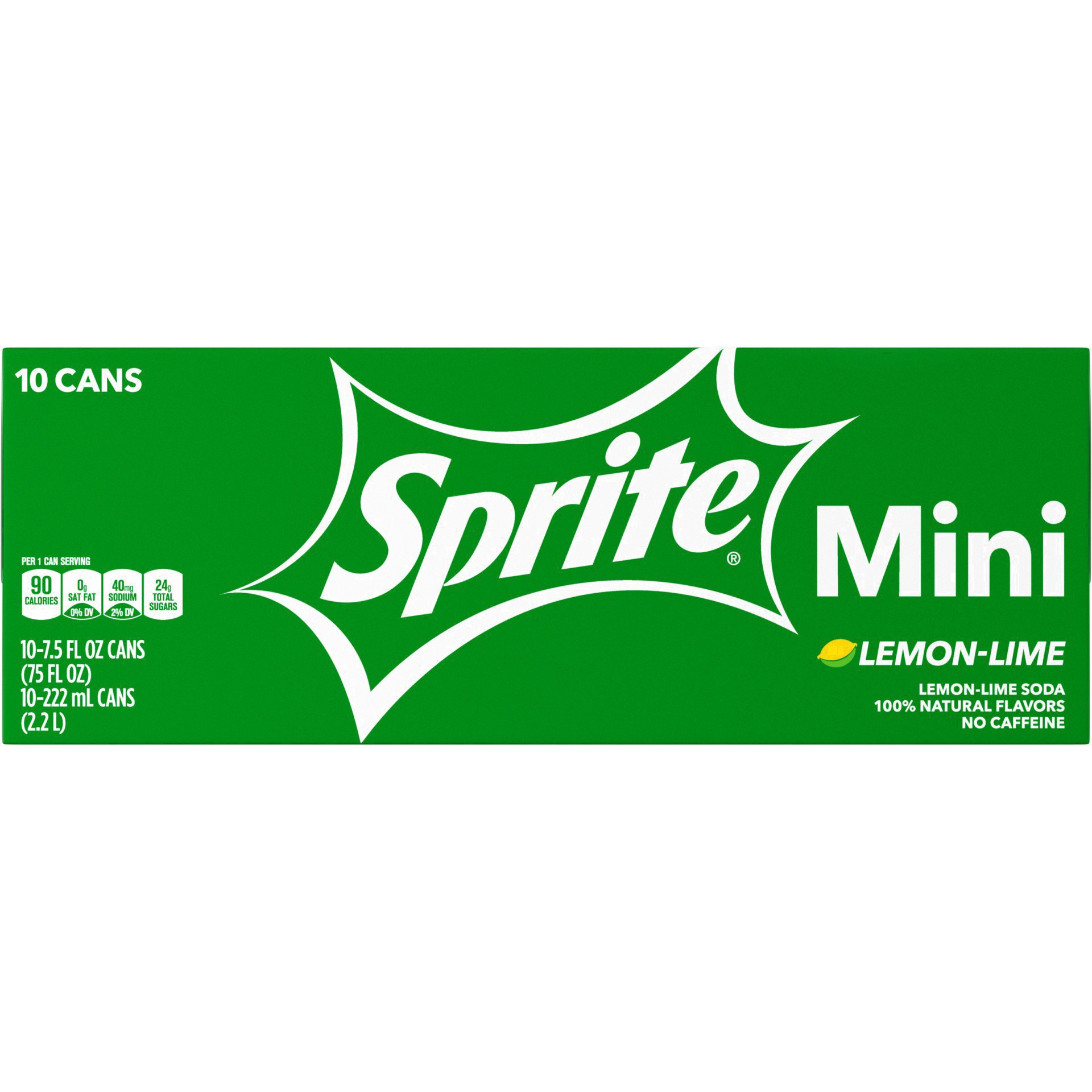 slide 9 of 91, Sprite Lemon Lime Soda Soft Drinks, 7.5 fl oz, 10 Pack, 