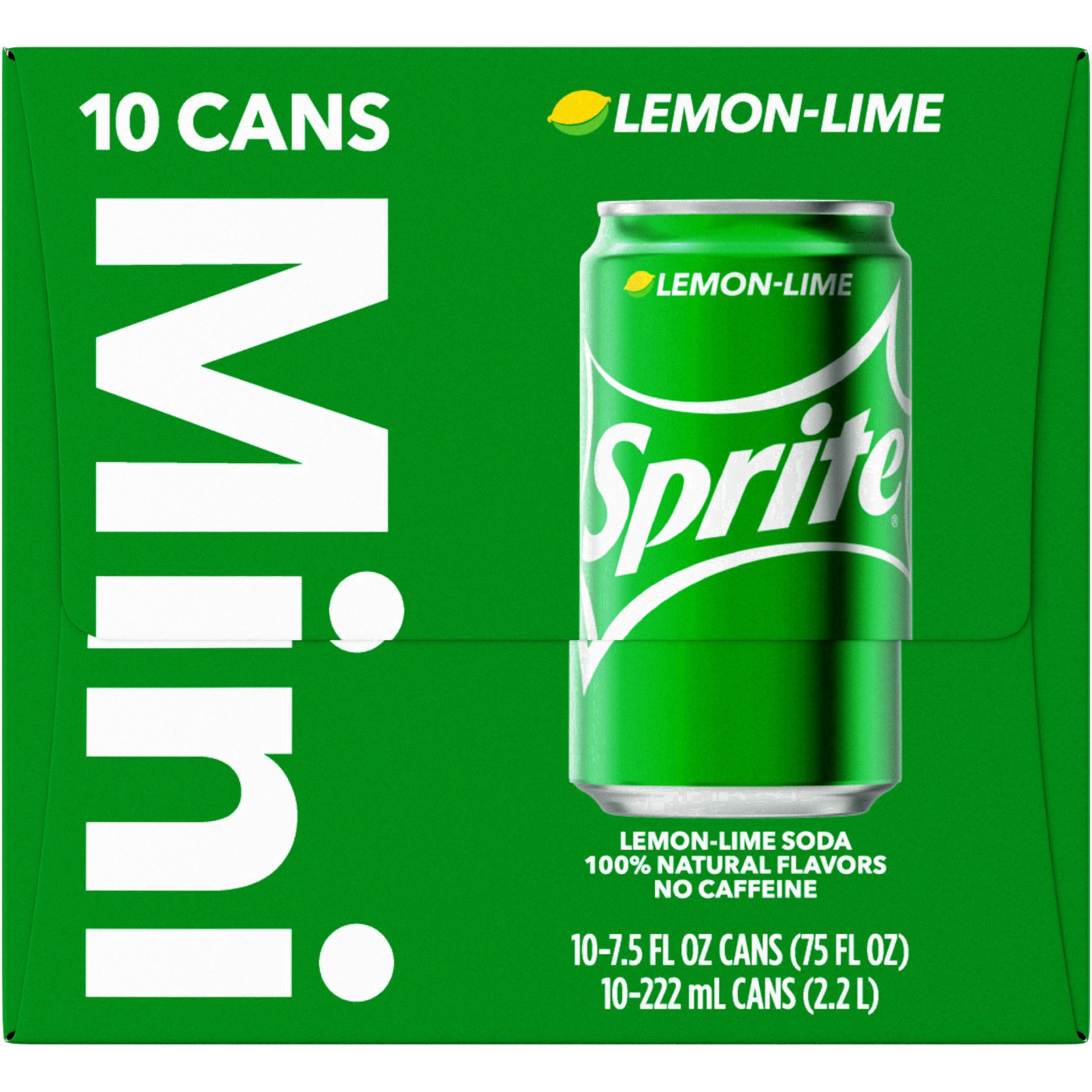 slide 80 of 91, Sprite Lemon Lime Soda Soft Drinks, 7.5 fl oz, 10 Pack, 