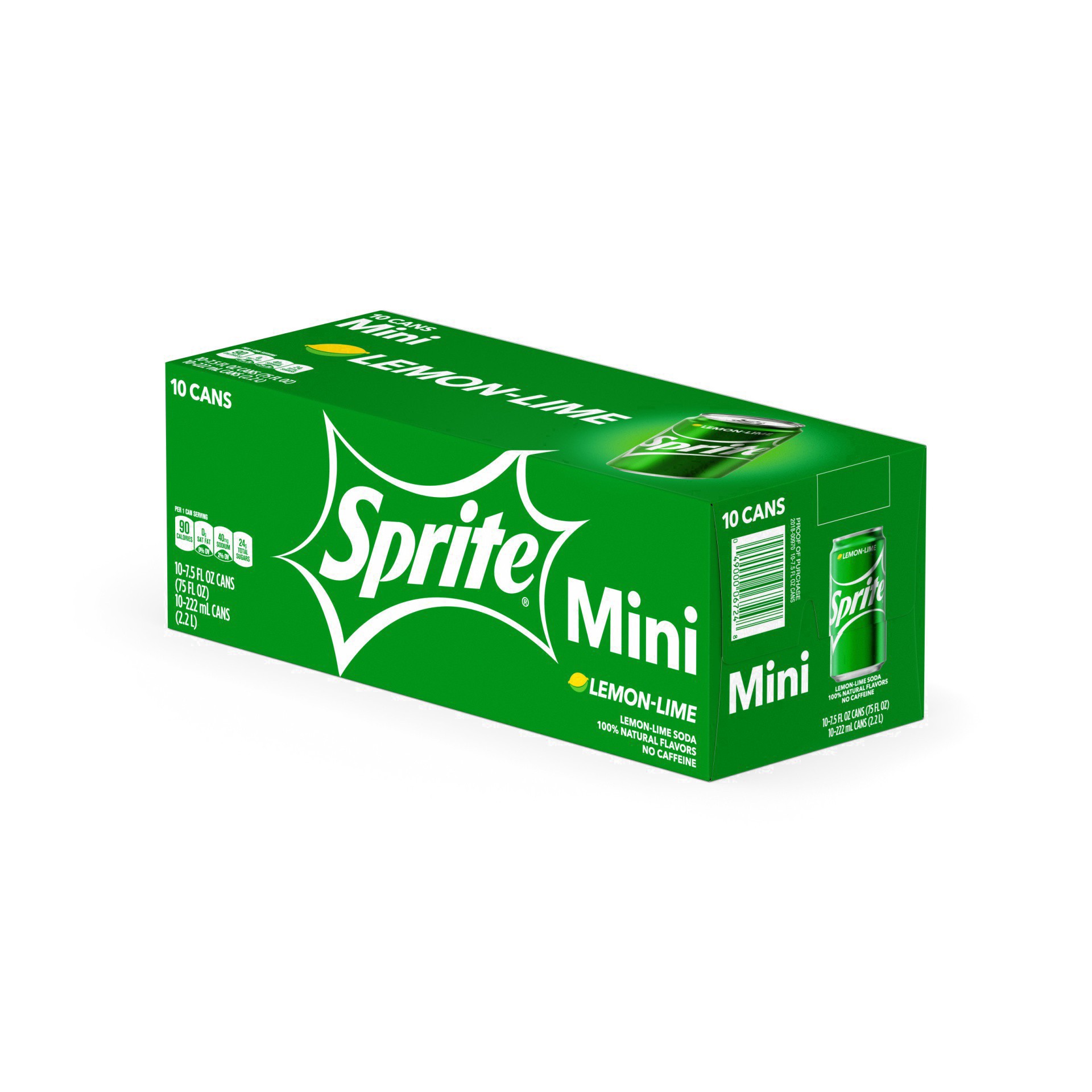 slide 81 of 91, Sprite Lemon Lime Soda Soft Drinks, 7.5 fl oz, 10 Pack, 