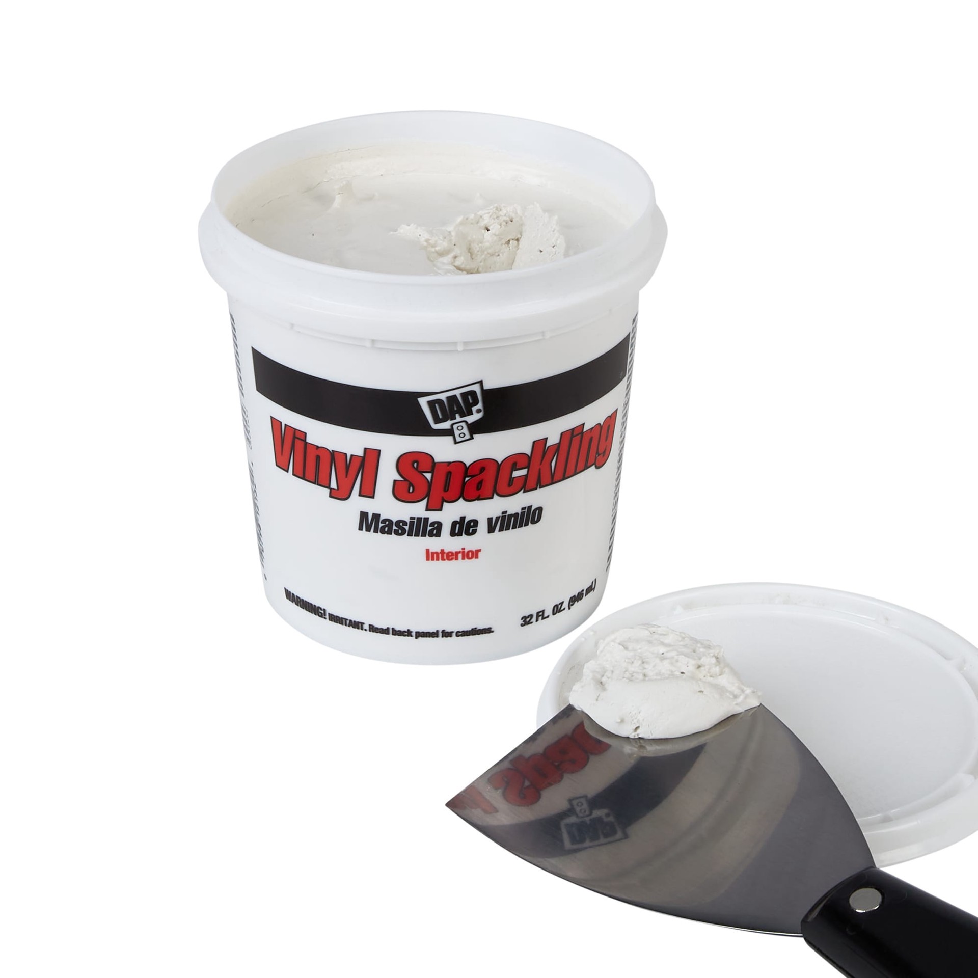 slide 2 of 6, DAP Vinyl White Interior Spackling 1 Quart(s), 1 ct