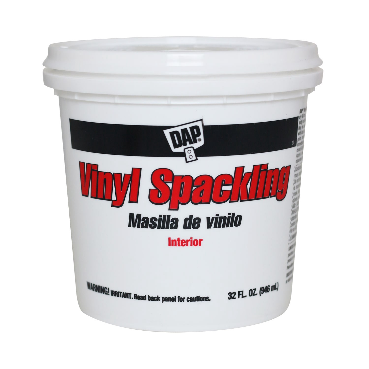 slide 1 of 6, DAP Vinyl White Interior Spackling 1 Quart(s), 1 ct