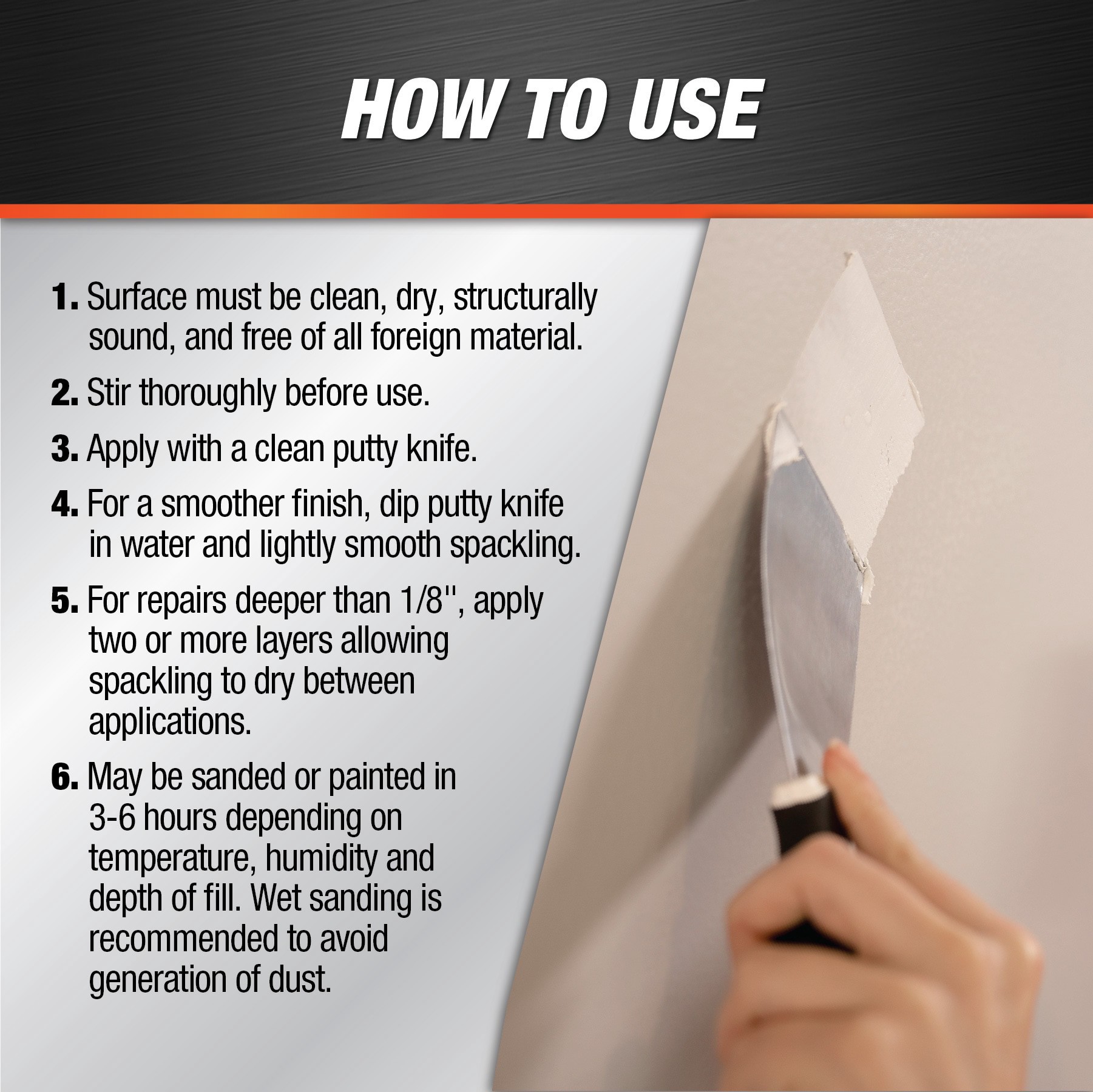 slide 6 of 6, DAP Vinyl White Interior Spackling 1 Quart(s), 1 ct