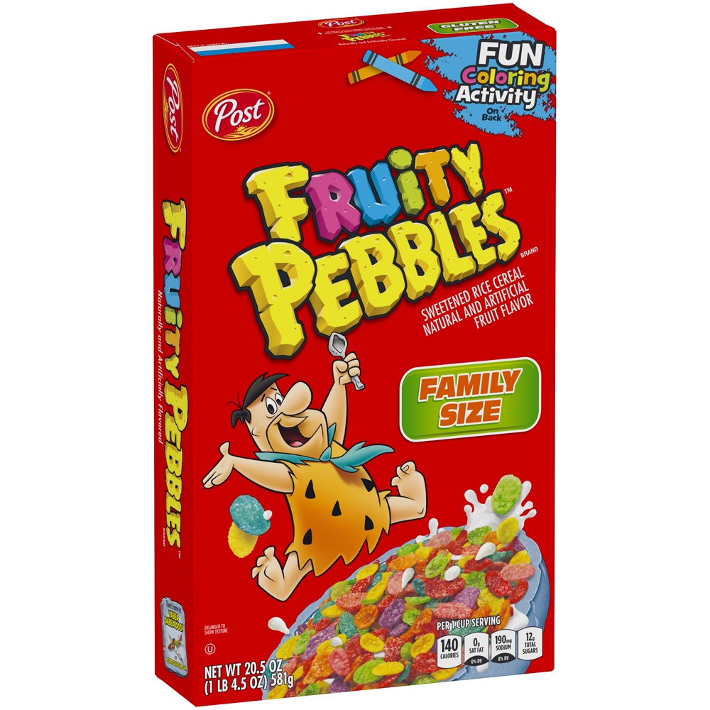 slide 7 of 8, 1/20.5 Post Fruity Pebbles, 20.5 oz