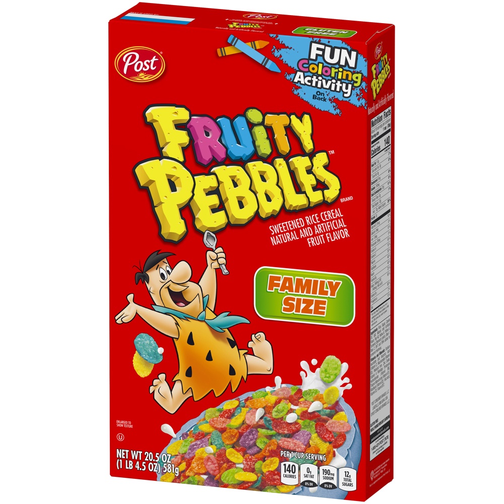 slide 2 of 8, 1/20.5 Post Fruity Pebbles, 20.5 oz