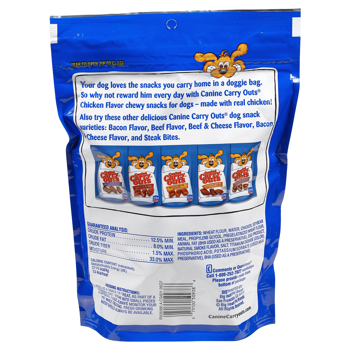 slide 3 of 3, Canine Carry Outs Chicken Flavor, 25 oz