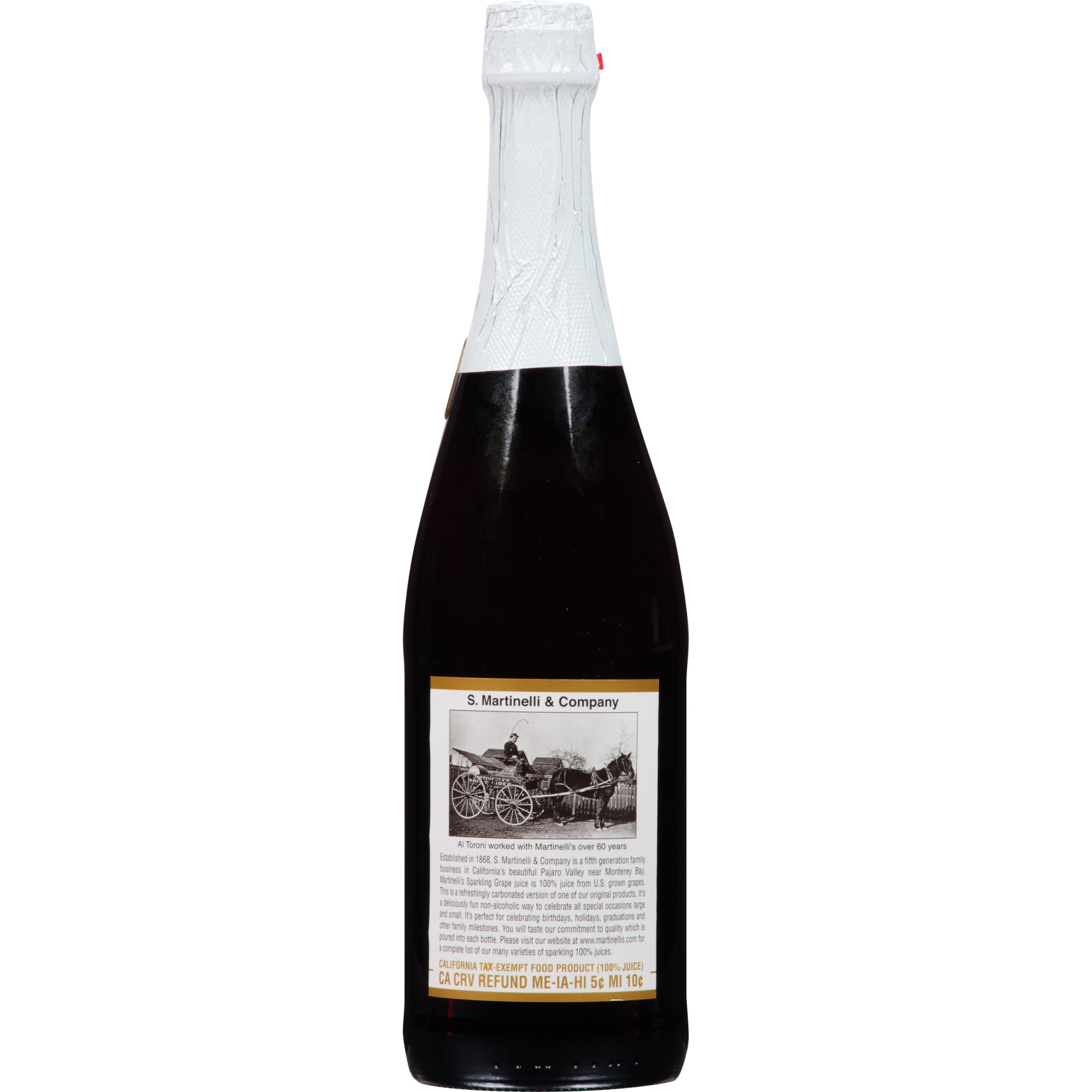 slide 4 of 6, Martinelli's Sparkling Red Grape Juice, 25.4 fl oz