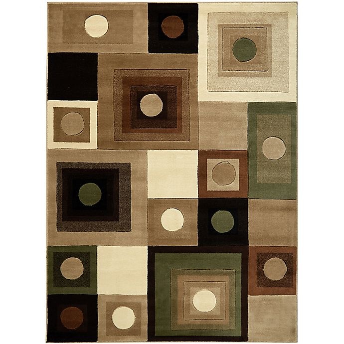 slide 1 of 6, Home Dynamix Tribeca 3'3 x 4'7 Accent Rug - Brown/Green, 1 ct