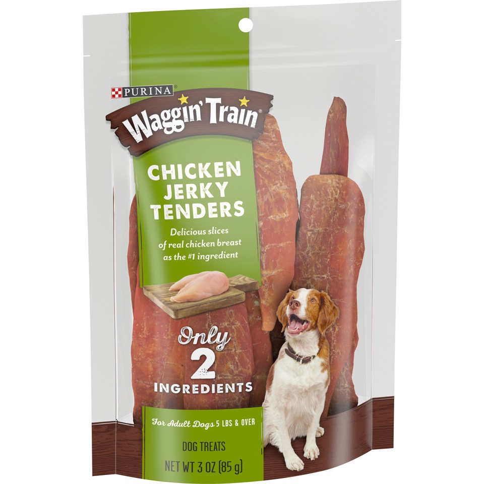 slide 2 of 9, Purina Waggin' Train Chicken Jerky Tenders, 3 oz