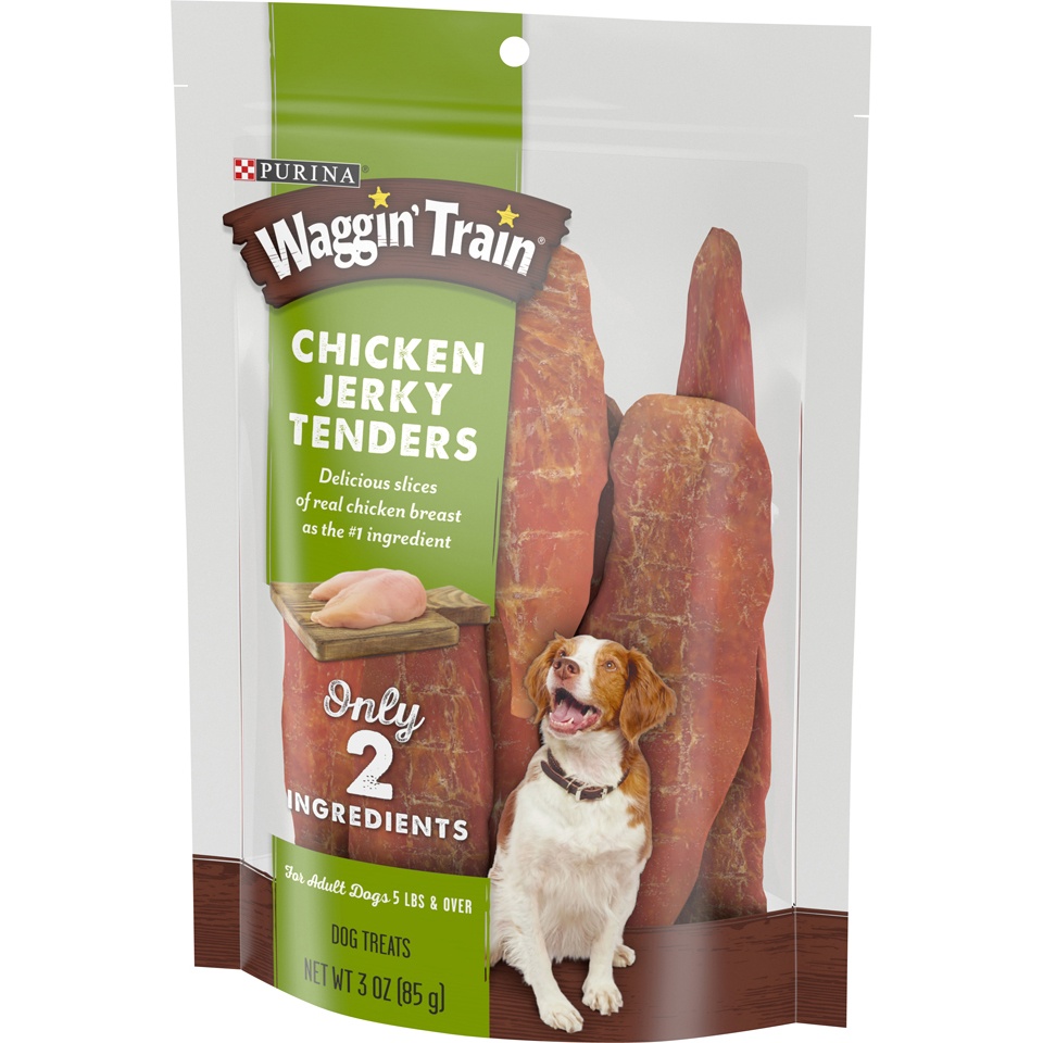 slide 3 of 9, Purina Waggin' Train Chicken Jerky Tenders, 3 oz