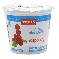 Weis Quality Raspberry Blended Lowfat Yogurt