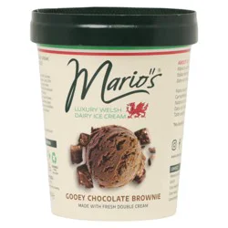 Mario's Gooey Chocolate Brownie Ice Cream