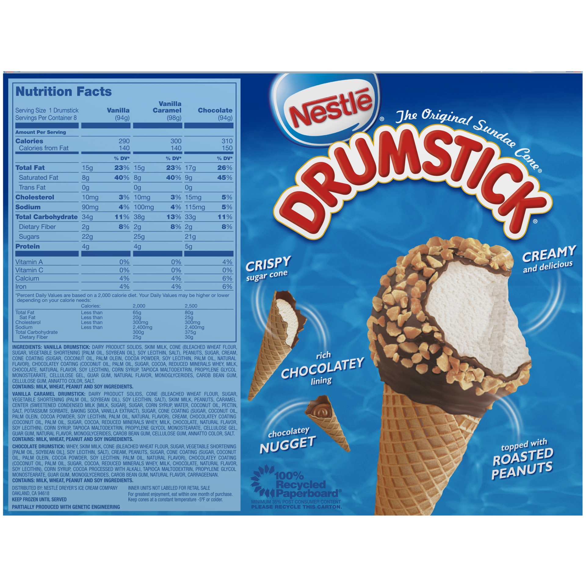slide 4 of 6, Drumstick Nestle Drumstick Variety Ice Cream Cones - 8ct, 8 ct
