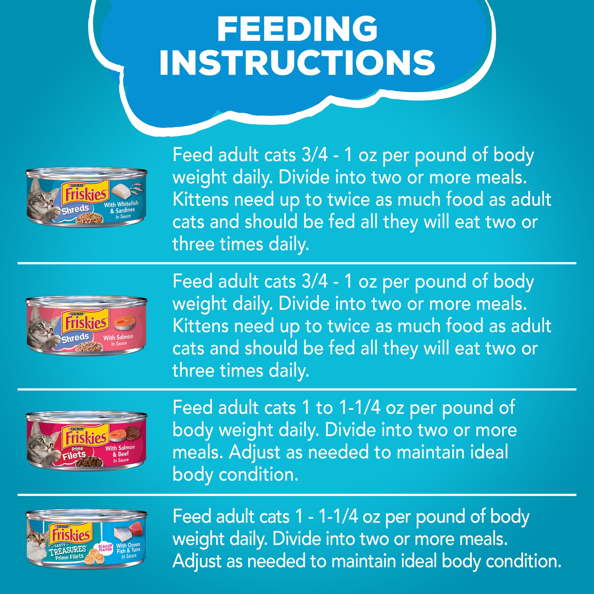 slide 3 of 8, Purina Friskies Wet Cat Food Variety Pack, Fish-A-Licious Shreds, Prime Filets & Tasty Treasures, 32 ct