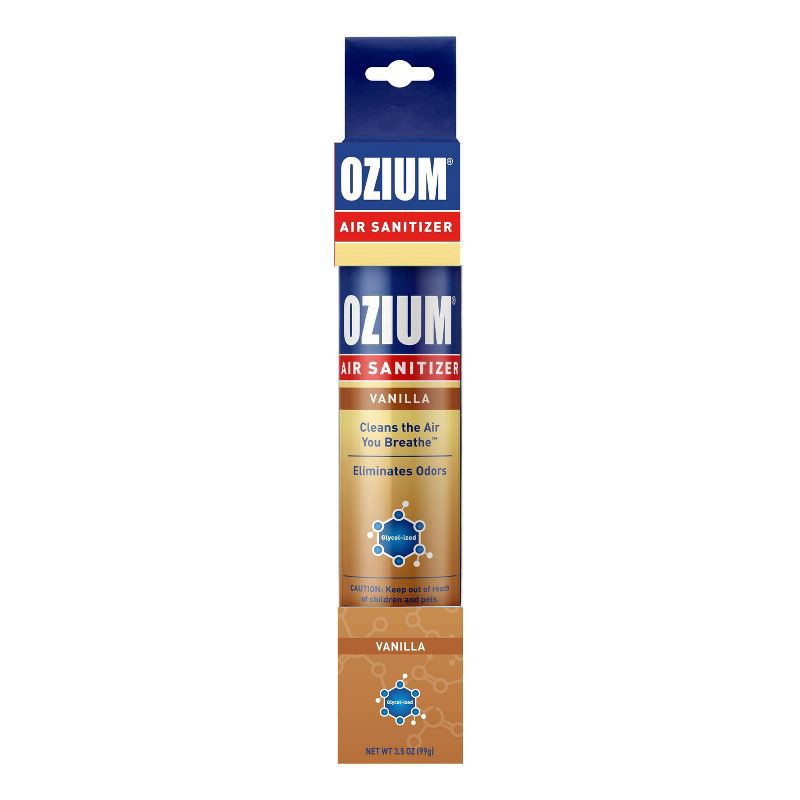 slide 1 of 6, OZIUM 3.5oz Vanilla Air Sanitizer Spray, 3.5 oz