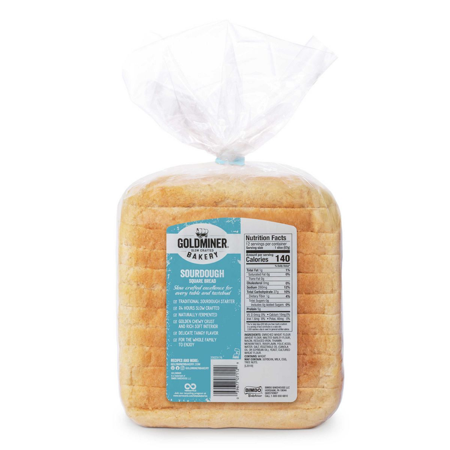 slide 2 of 6, California Goldminer Sourdough Square Bread, 24 oz, 24 oz