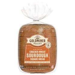 Goldminer Cracked Wheat Sourdough Square Bread, 24 Oz