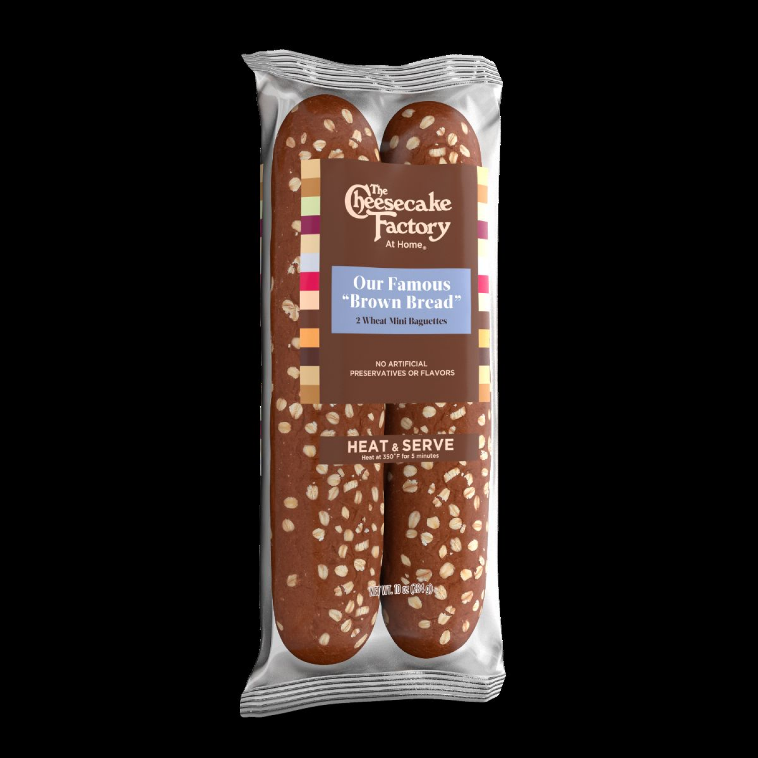 slide 4 of 6, The Cheesecake Factory At Home Famous "Brown Bread" Wheat (Twin Pack) Mini Baguettes, 2 count, 10 oz, 2 ct