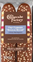 The Cheesecake Factory At Home Famous "Brown Bread" Wheat (Twin Pack) Mini Baguettes, 2 count, 10 oz