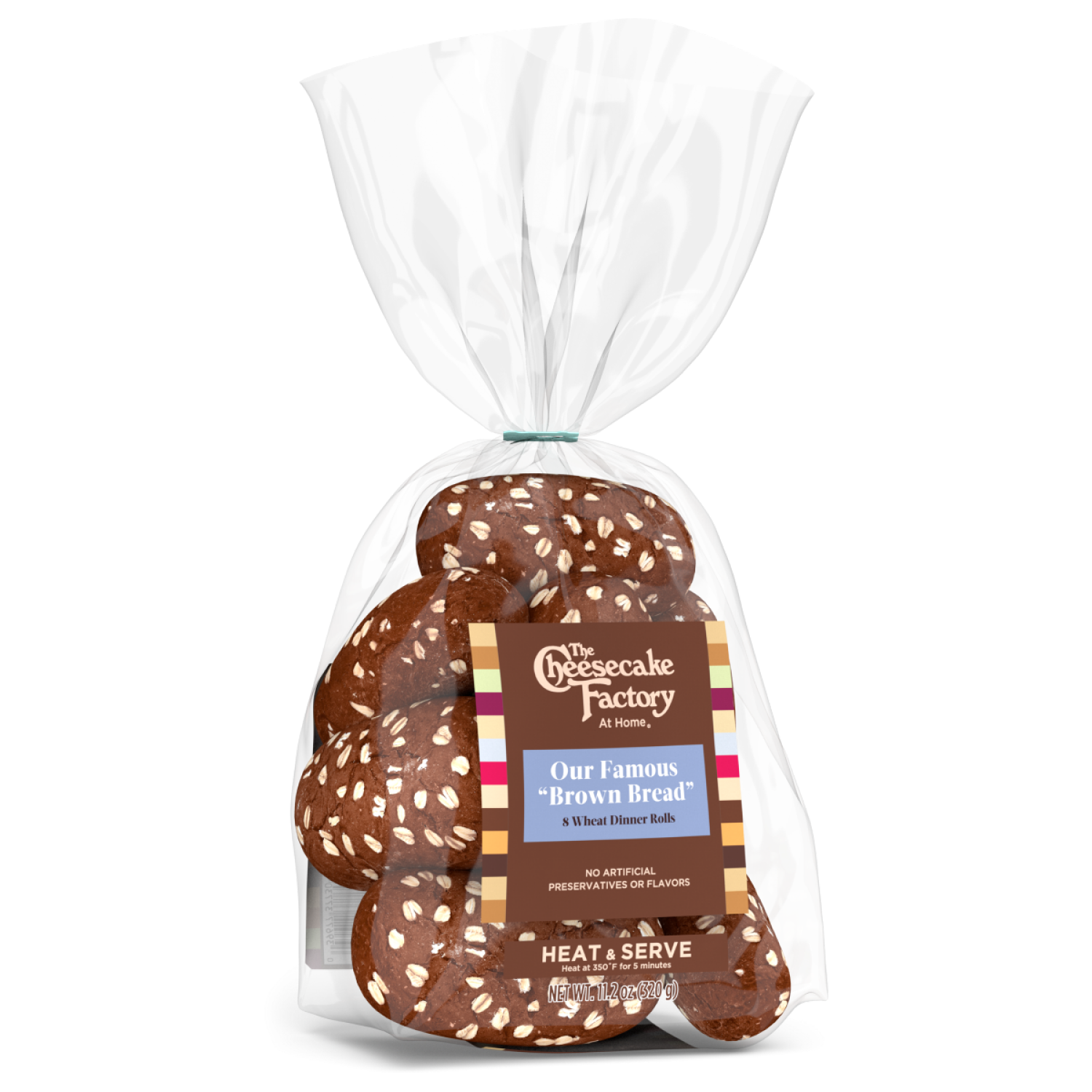 slide 5 of 7, The Cheesecake Factory At Home Famous "Brown Bread" Wheat Dinner Rolls, 8 count, 11.2 oz, 8 ct