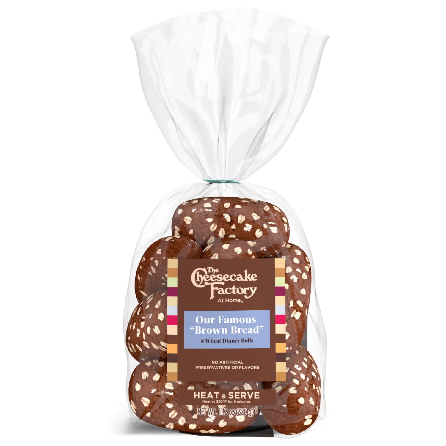 slide 1 of 7, The Cheesecake Factory At Home Famous "Brown Bread" Wheat Dinner Rolls, 8 count, 11.2 oz, 8 ct