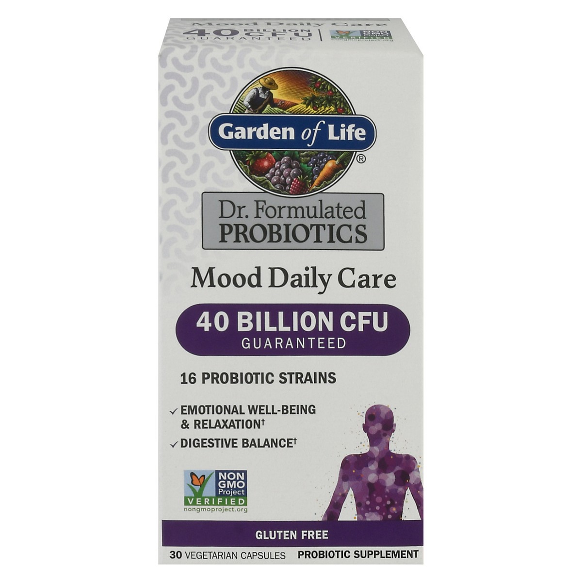 slide 1 of 14, Garden of Life Dr. Formulated Probiotics Mood Daily Care 30 Vegetarian Capsules, 30 ct
