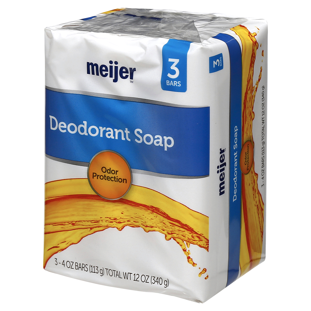 slide 3 of 5, Meijer Antibacterial Deodorant Bar Soap, 3 ct