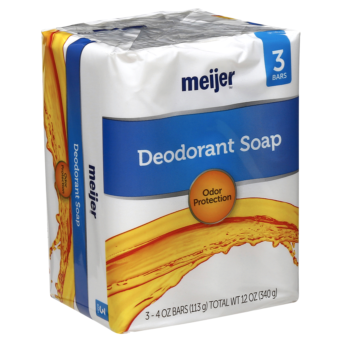 slide 4 of 5, Meijer Antibacterial Deodorant Bar Soap, 3 ct