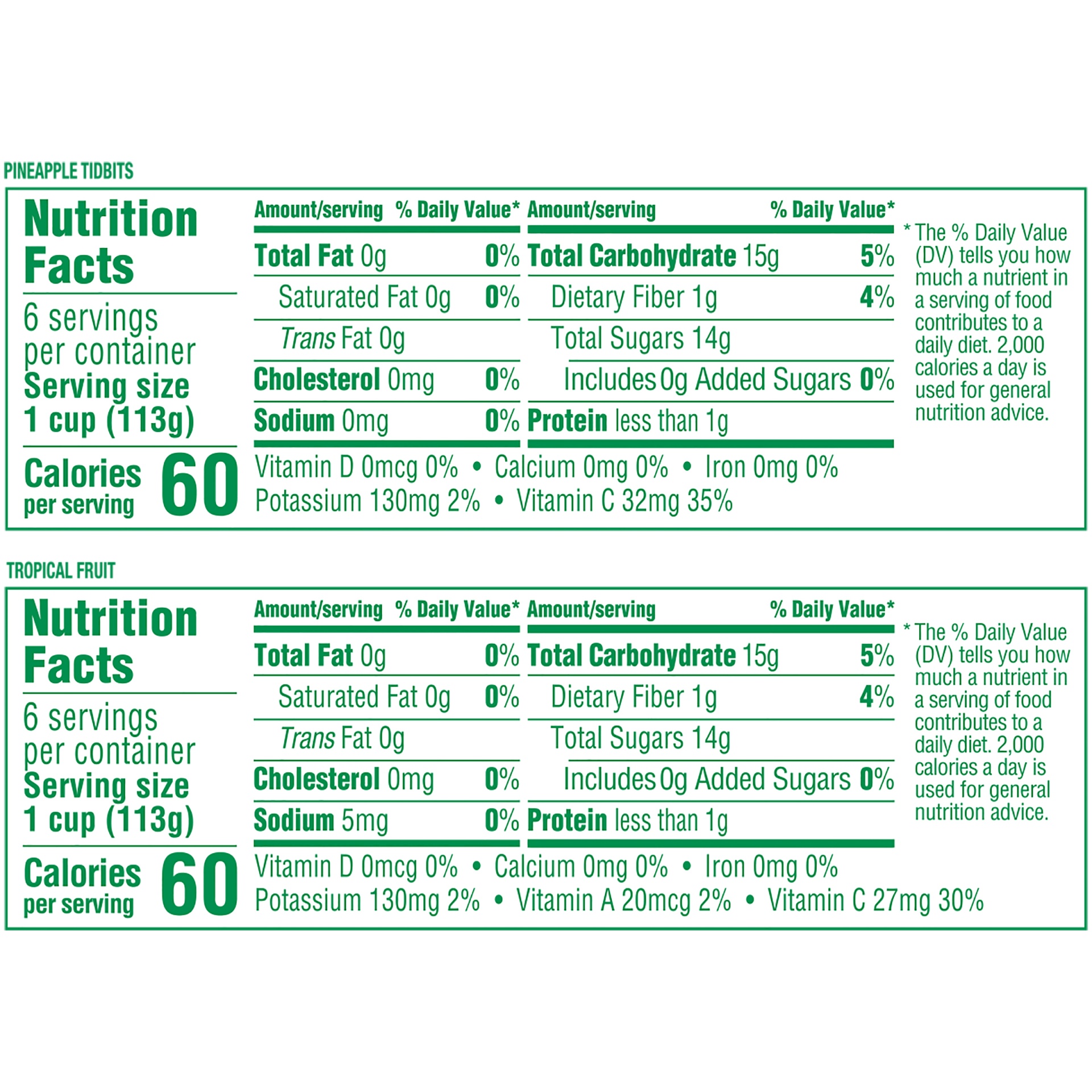 slide 6 of 9, Dole Pineapple Tidbits and Tropical Fruit Cups, 12 ct; 4 oz