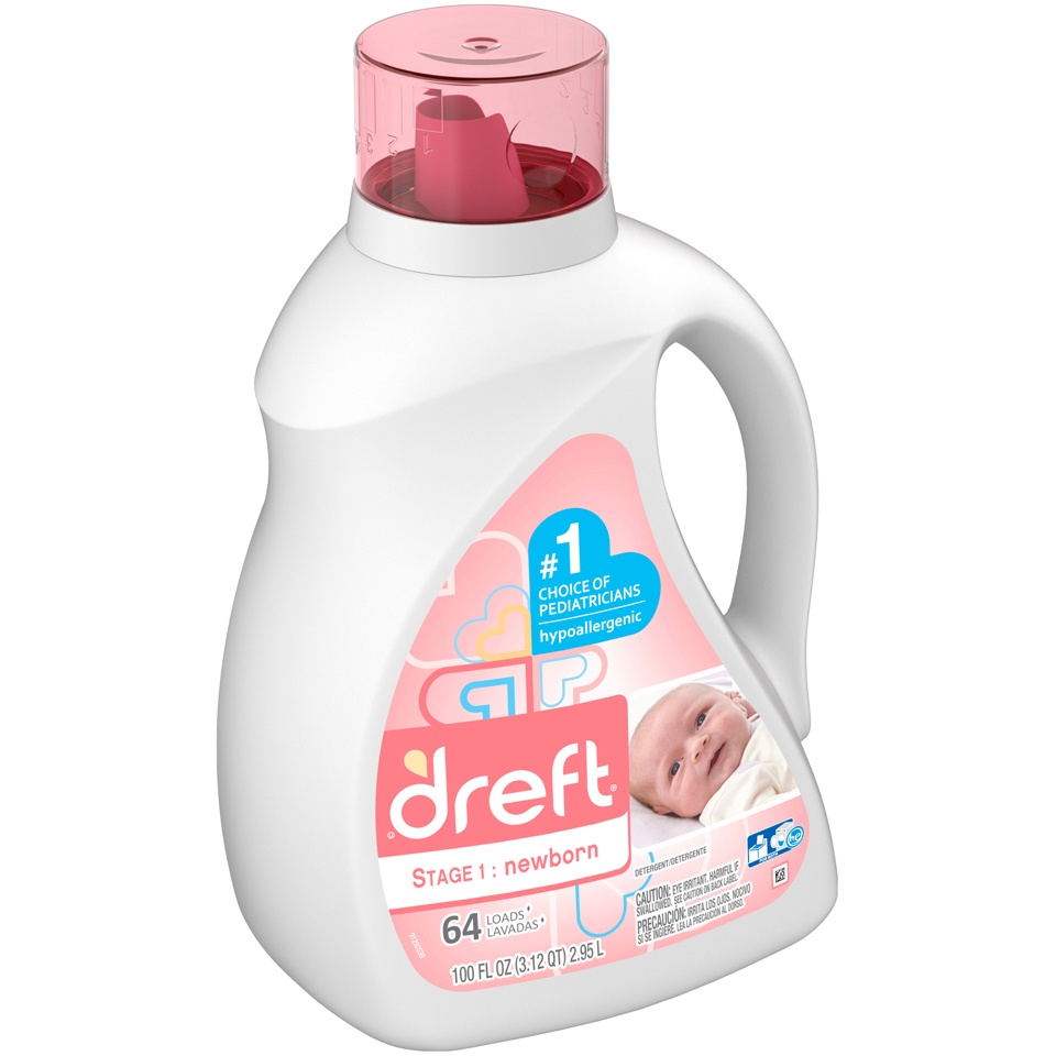 slide 2 of 2, Dreft Stage 1: Newborn Detergent 100 fl oz, 100 oz