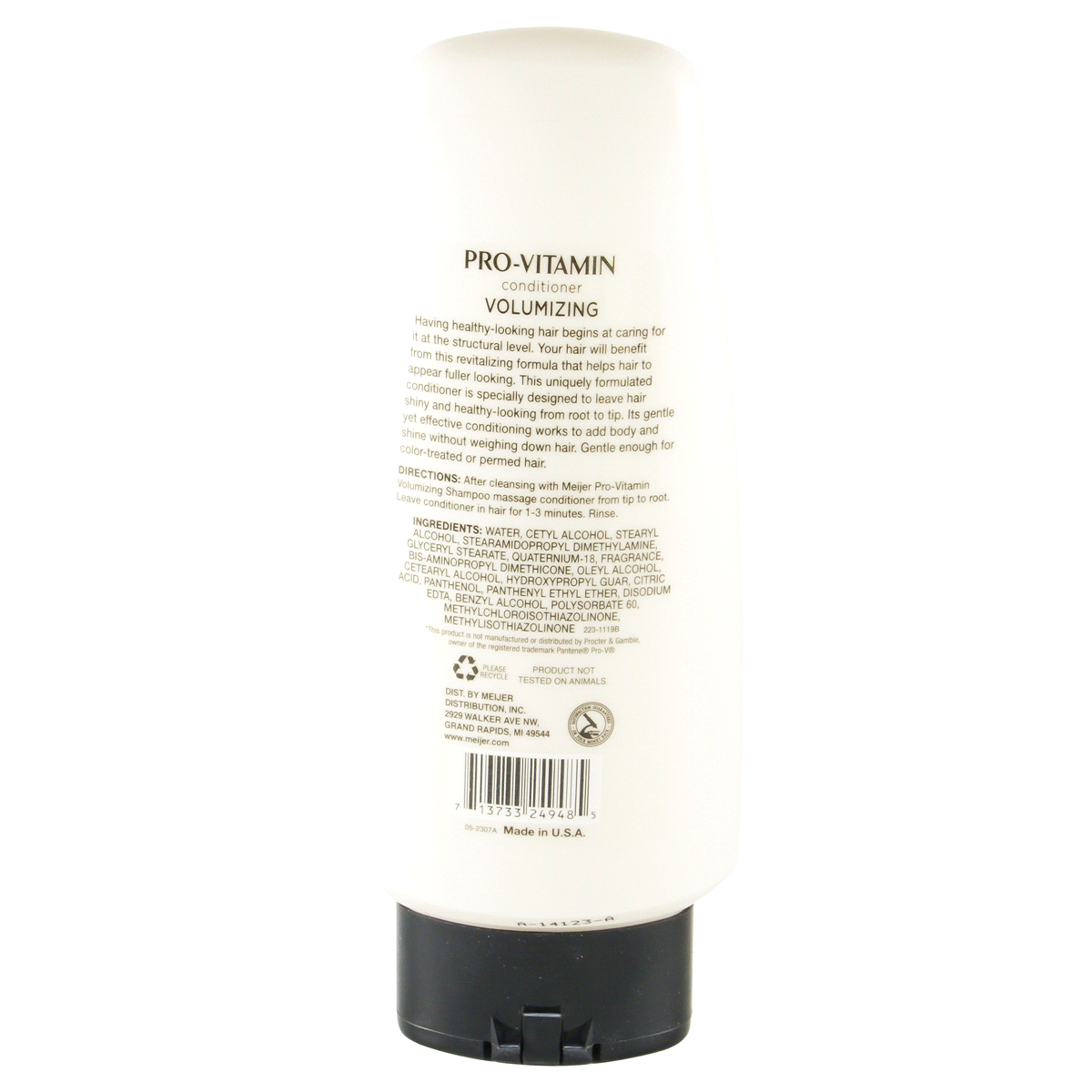 slide 2 of 2, Meijer Pro-Vitamin Volumizing Conditioner, 12.6 oz