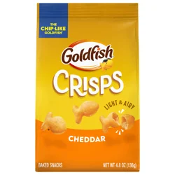 Goldfish Crisps Cheddar Baked Chip Crackers