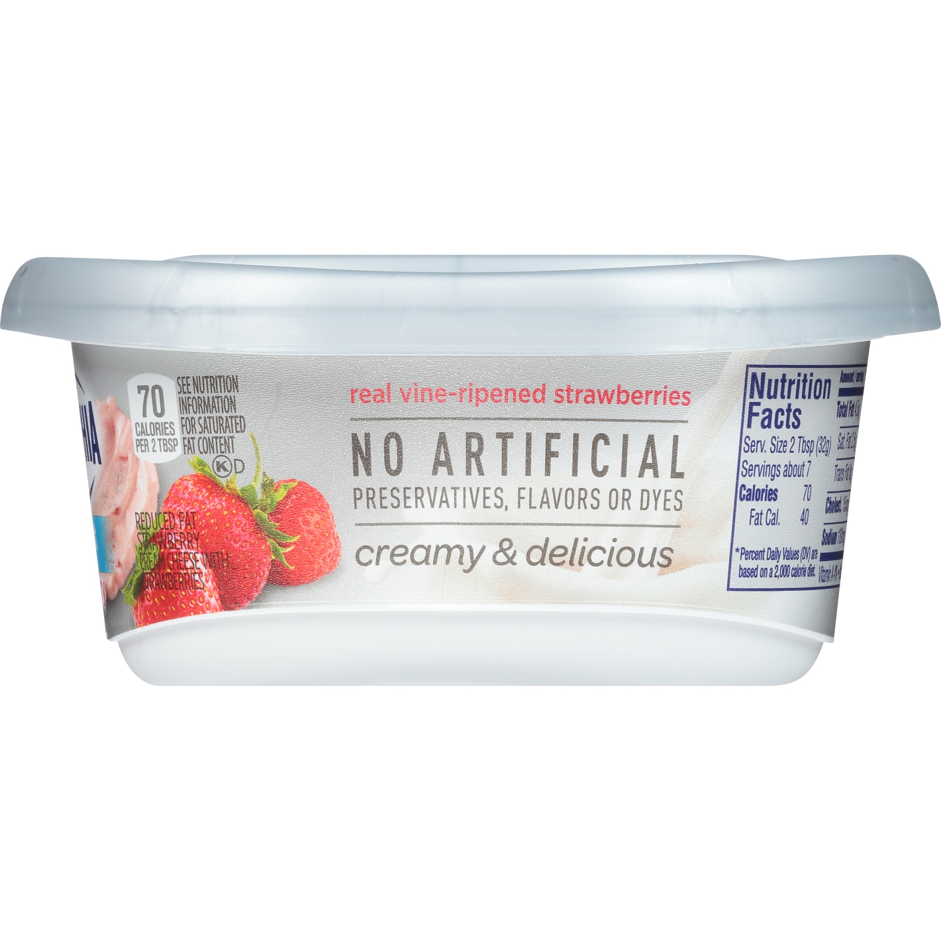 slide 5 of 8, Philadelphia Reduced Fat Strawberry Cream Cheese, 7.5 oz