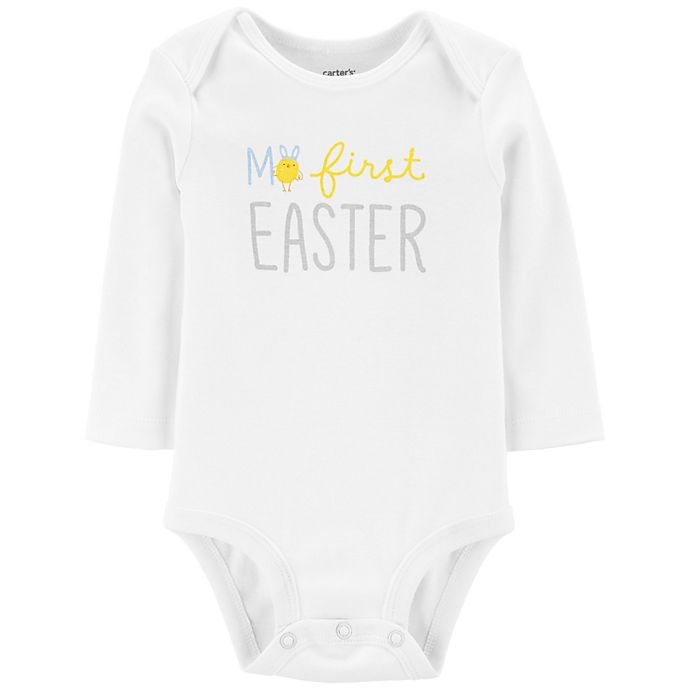 slide 1 of 1, Carter's My First Easter" Original Bodysuit - White", 1 ct; 9 M