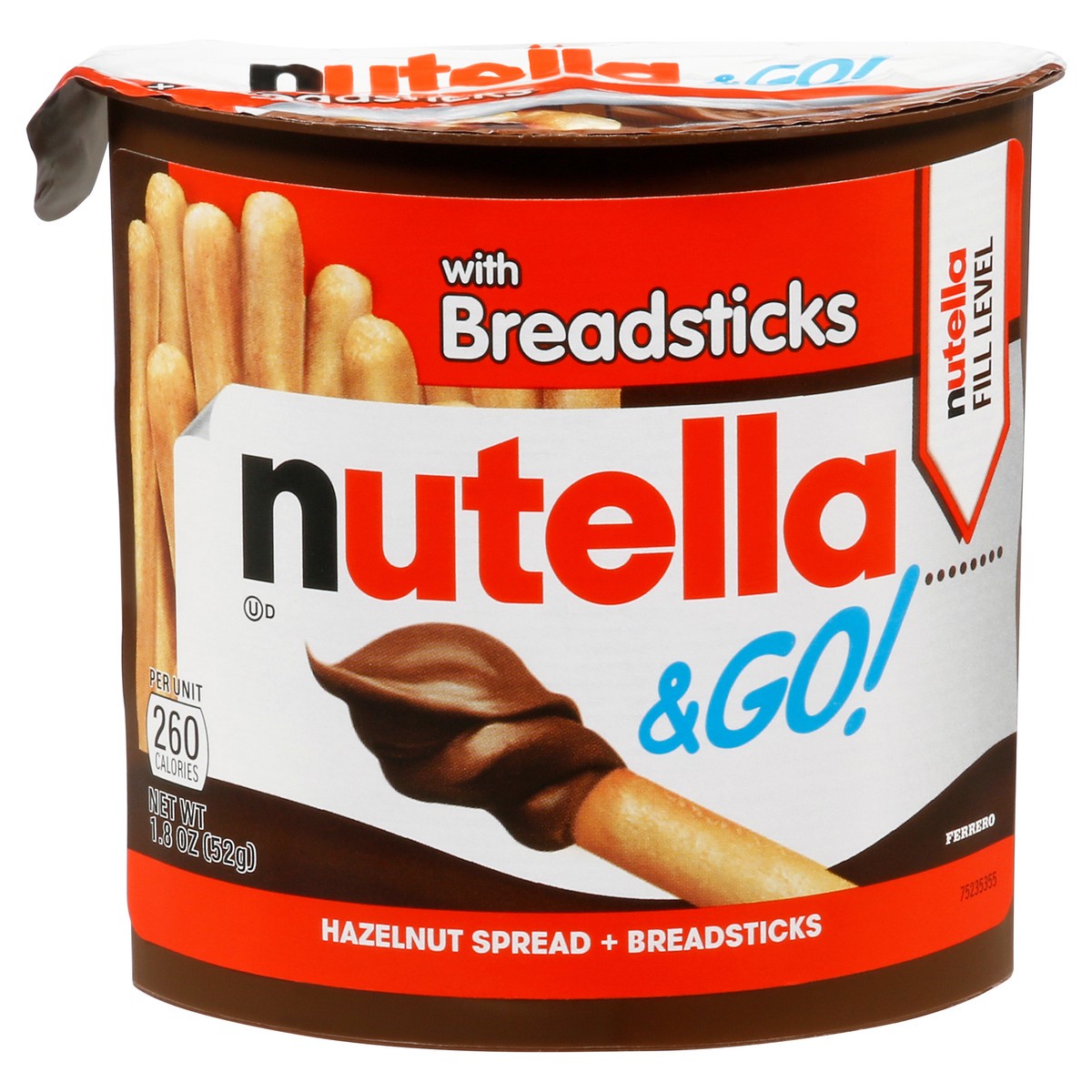 slide 1 of 5, Nutella & Go! Hazelnut Spread & Breadsticks - 1.8oz, 1.8 oz