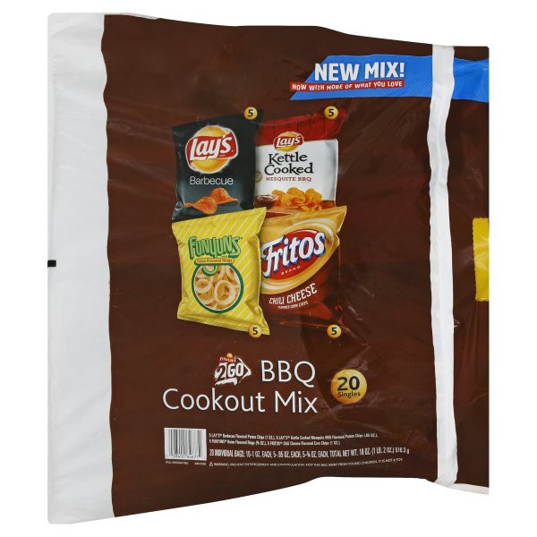 slide 1 of 6, Frito-Lay Cookout Mix, BBQ, 20 ct