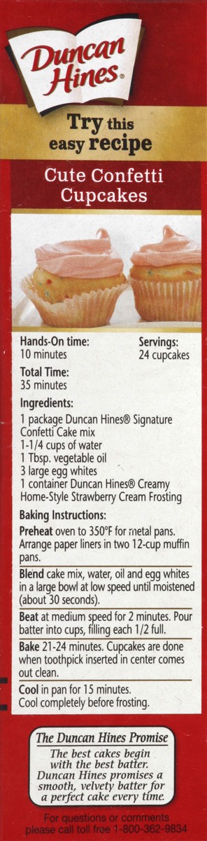 slide 3 of 4, Duncan Hines Cake Mix 16.5 oz, 16.5 oz