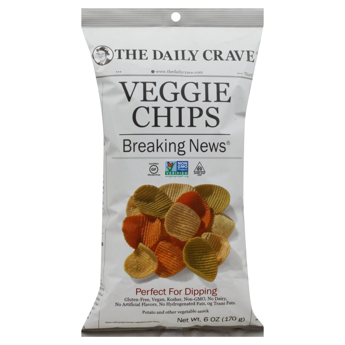 slide 2 of 6, The Daily Crave Veggie Chip, 6 oz