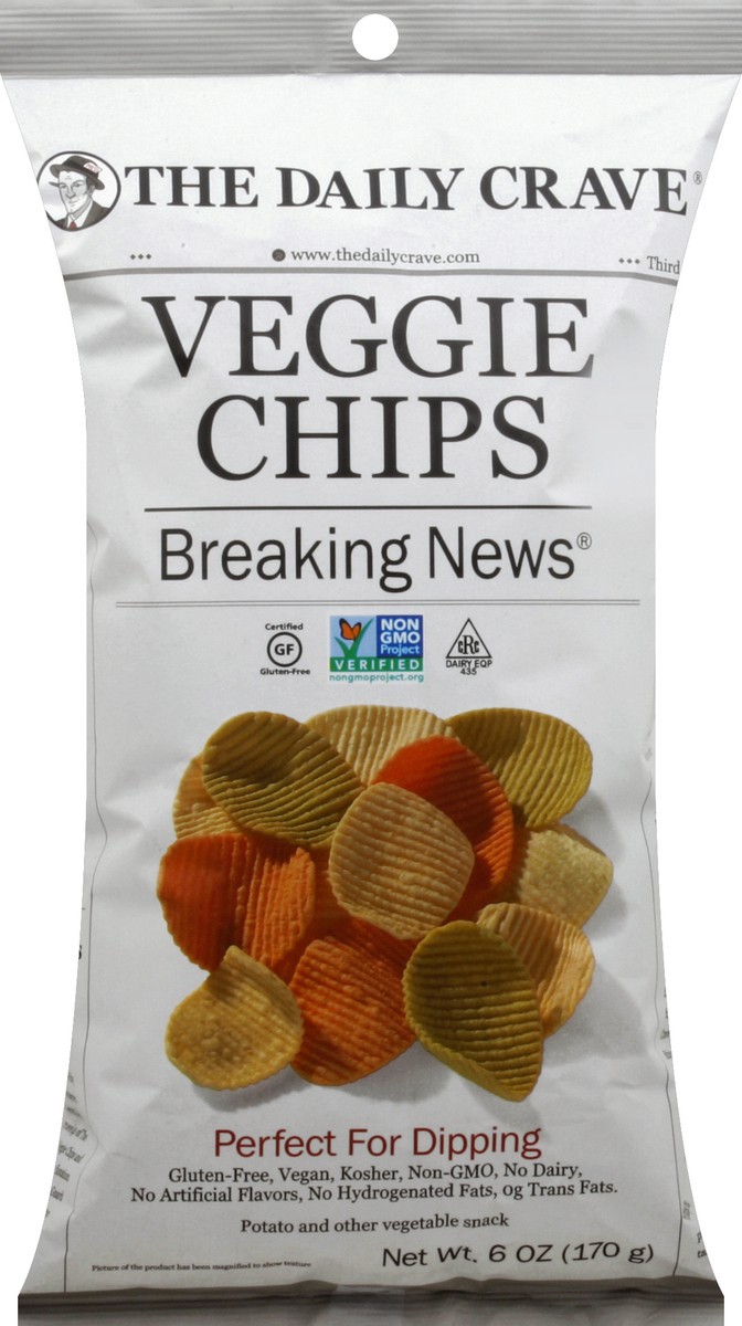 slide 1 of 6, The Daily Crave Veggie Chip, 6 oz