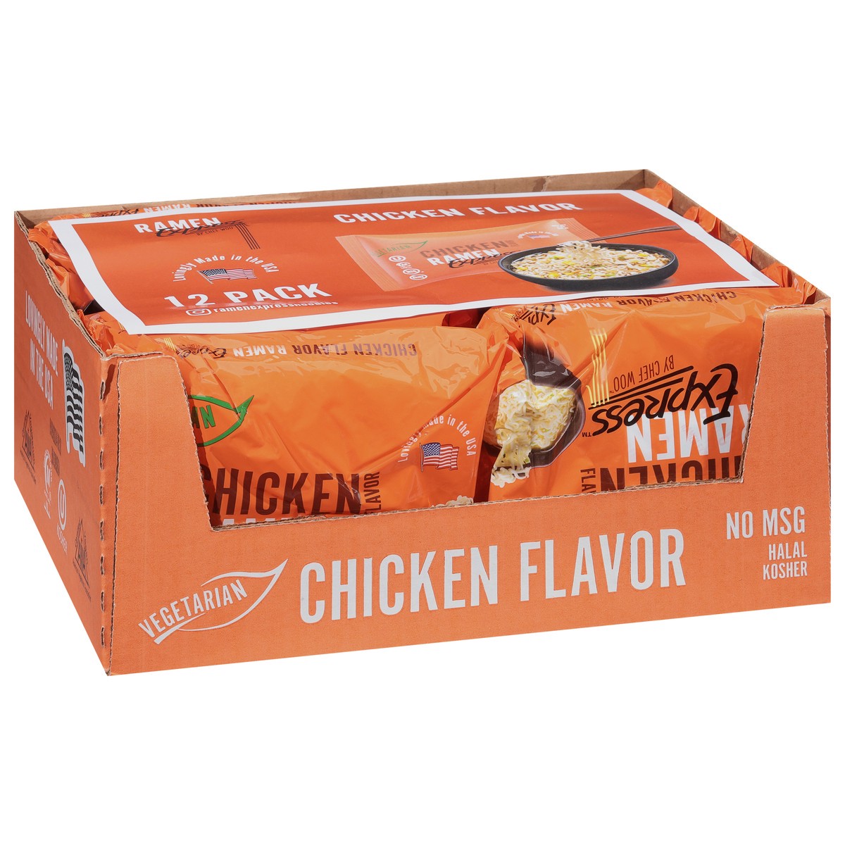 slide 3 of 9, Ramen Express Chicken Flavor Ramen 12 - 3 oz Packs, 12 ct