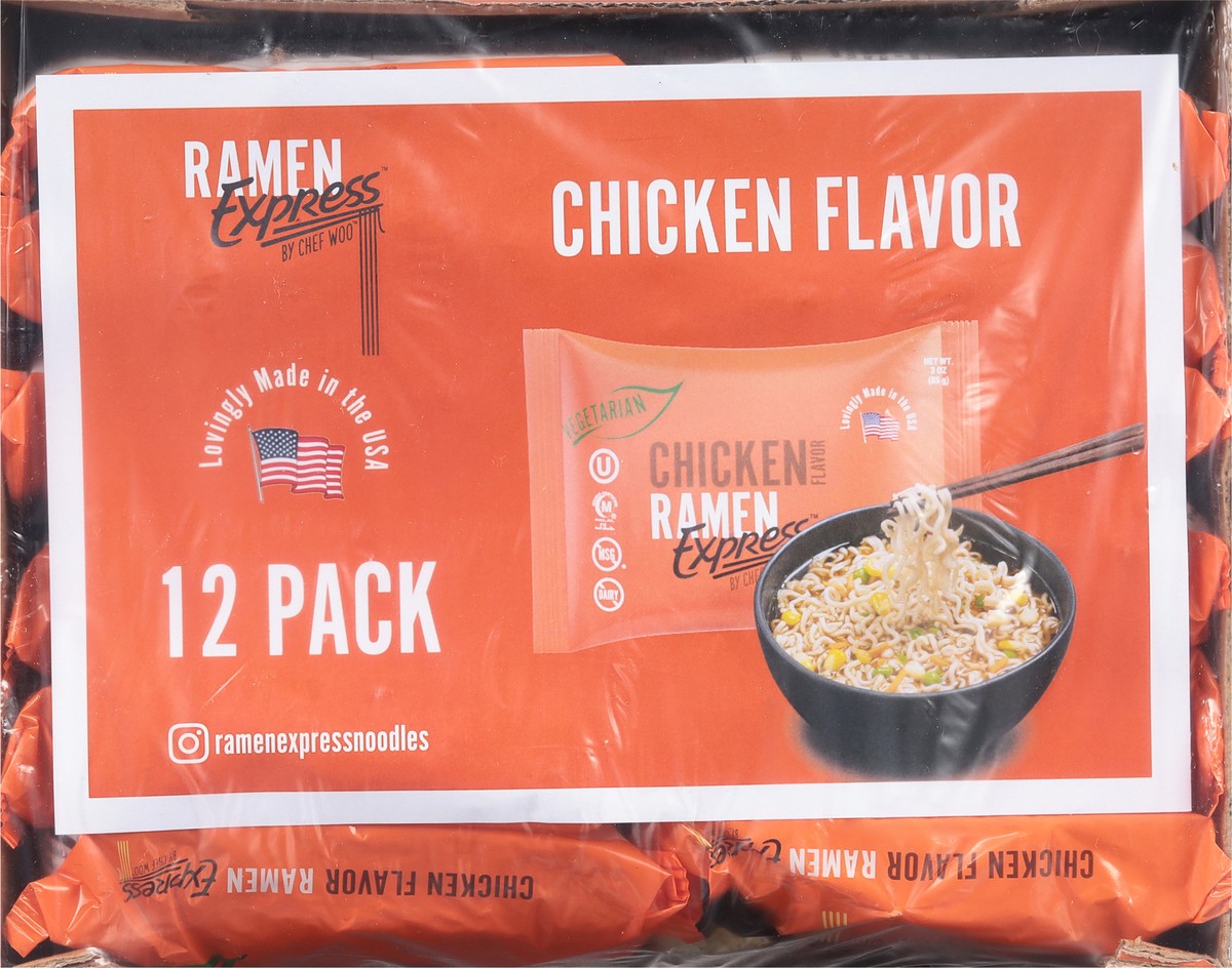 slide 7 of 9, Ramen Express Chicken Flavor Ramen 12 - 3 oz Packs, 12 ct
