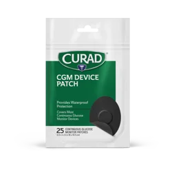 Curad Black CGM Device Patches