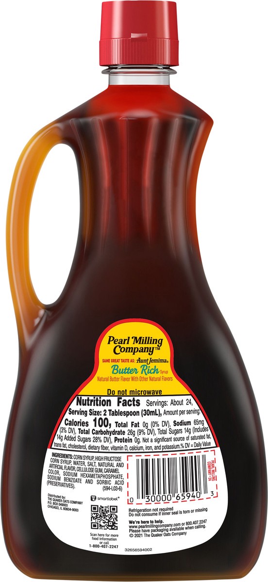slide 4 of 5, Pearl Milling Company Syrup, Butter Rich, 24 fl oz