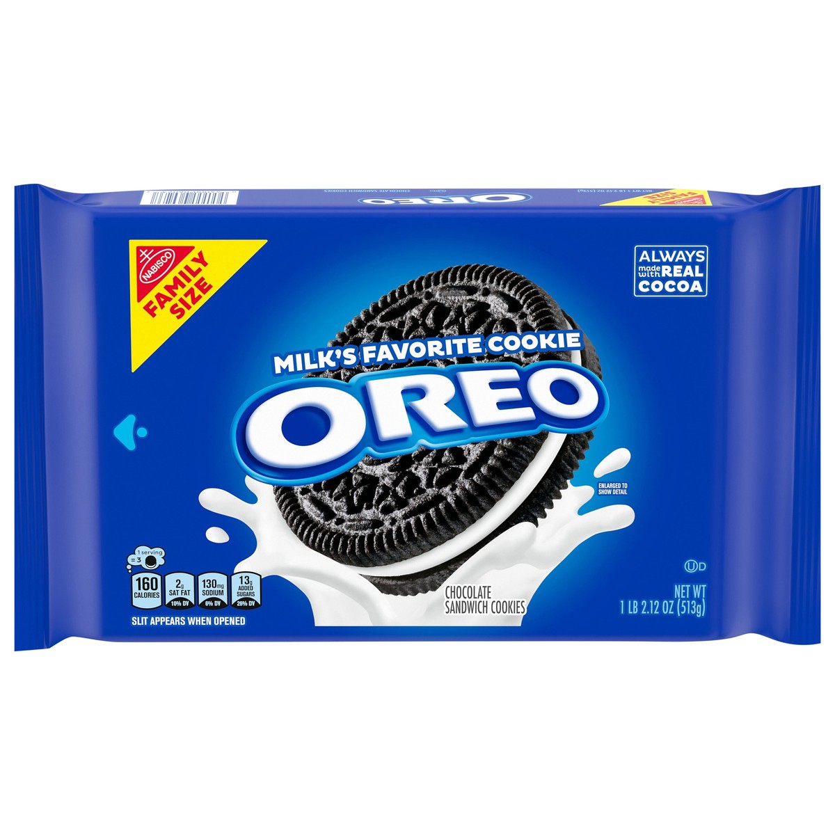 slide 1 of 5, Oreo Chocolate Sandwich Cookies Family Size - 18.12oz, 18.12 oz