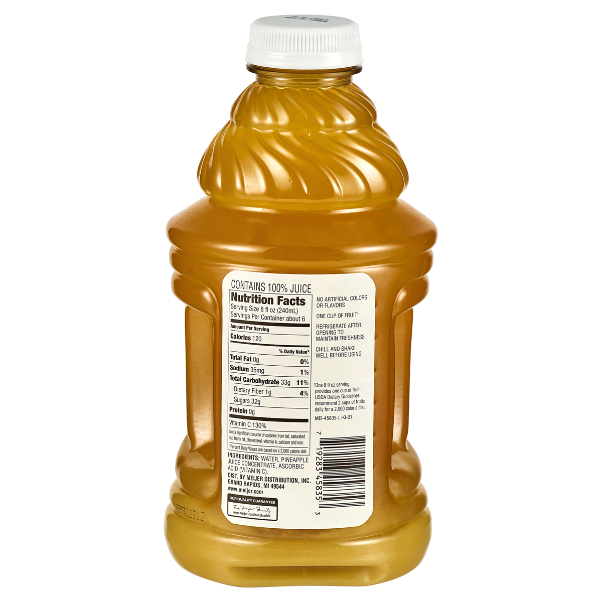 slide 2 of 2, Meijer Pineapple Juice, 46 fl oz