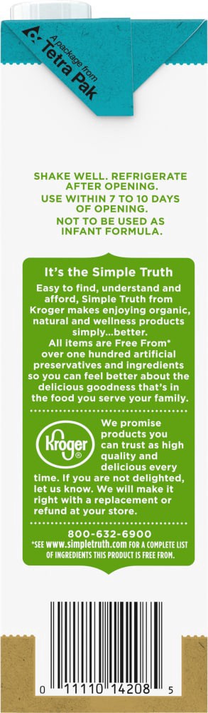 slide 2 of 5, Simple Truth Unsweetened Vanilla Almond Milk, 32 fl oz