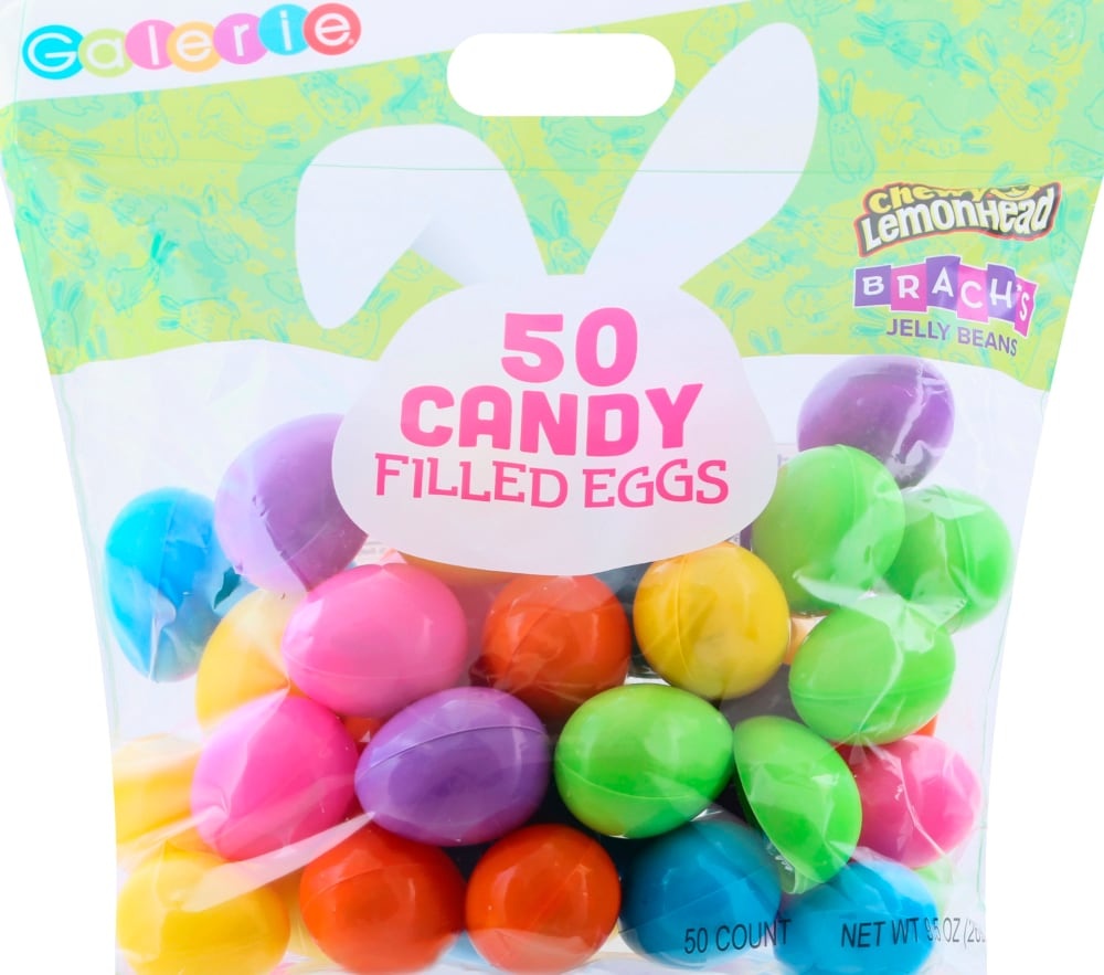 slide 1 of 1, Galerie Value Candy Filled Eggs, 50 ct