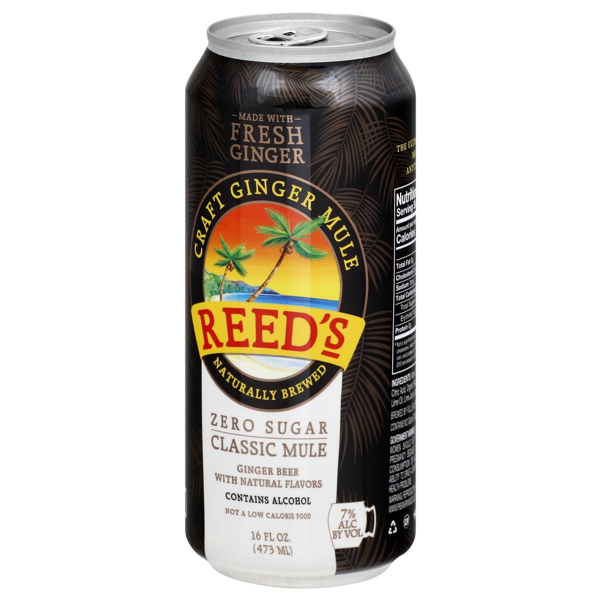 slide 8 of 13, Reed's Zero Sugar Classic Mule Ginger Beer 16 oz, 16 oz