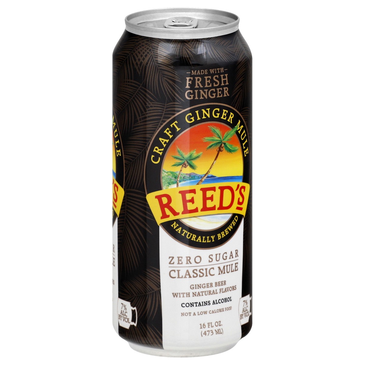 slide 7 of 13, Reed's Zero Sugar Classic Mule Ginger Beer 16 oz, 16 oz