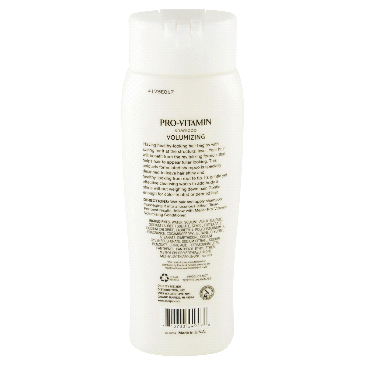 slide 2 of 2, Meijer Pro-Vitamin Volumizing Shampoo, 12.6 oz