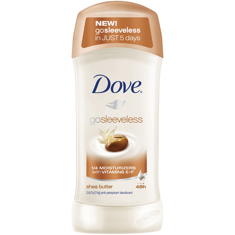 slide 1 of 1, Dove Go Sleeveless Shea Butter Anti-Perspirant Deodorant, 2.6 oz